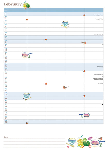Life in the Kitchen MTV Planner A4 Calendar 2026