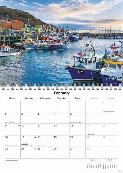 Yorkshire A5 Calendar 2026