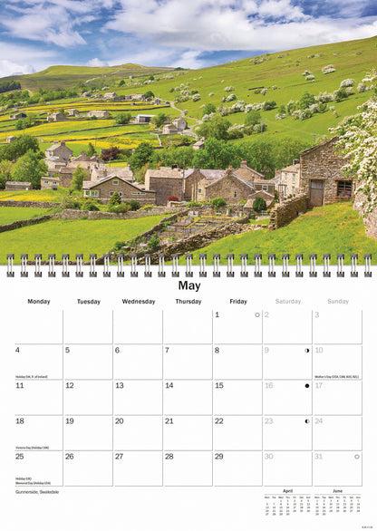 Yorkshire A5 Calendar 2026
