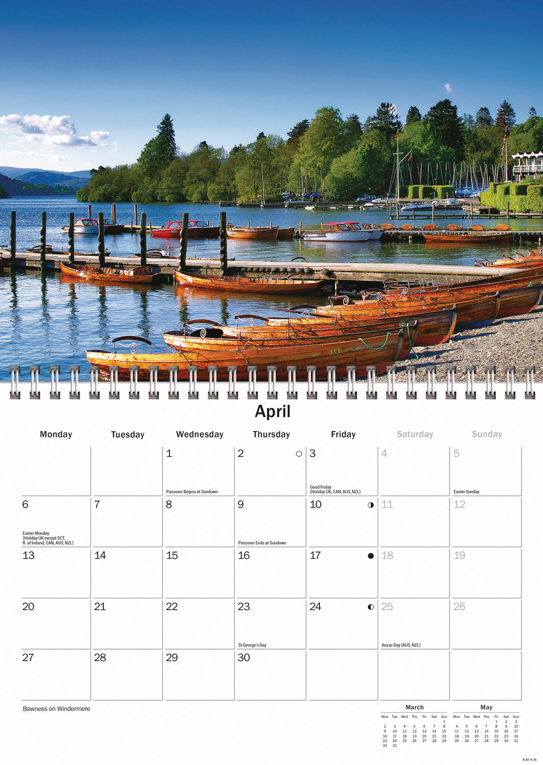 Lake District A5 Calendar 2026
