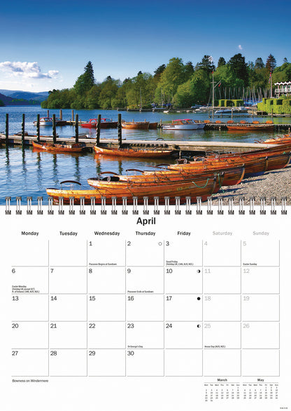 Lake District A5 Calendar 2026