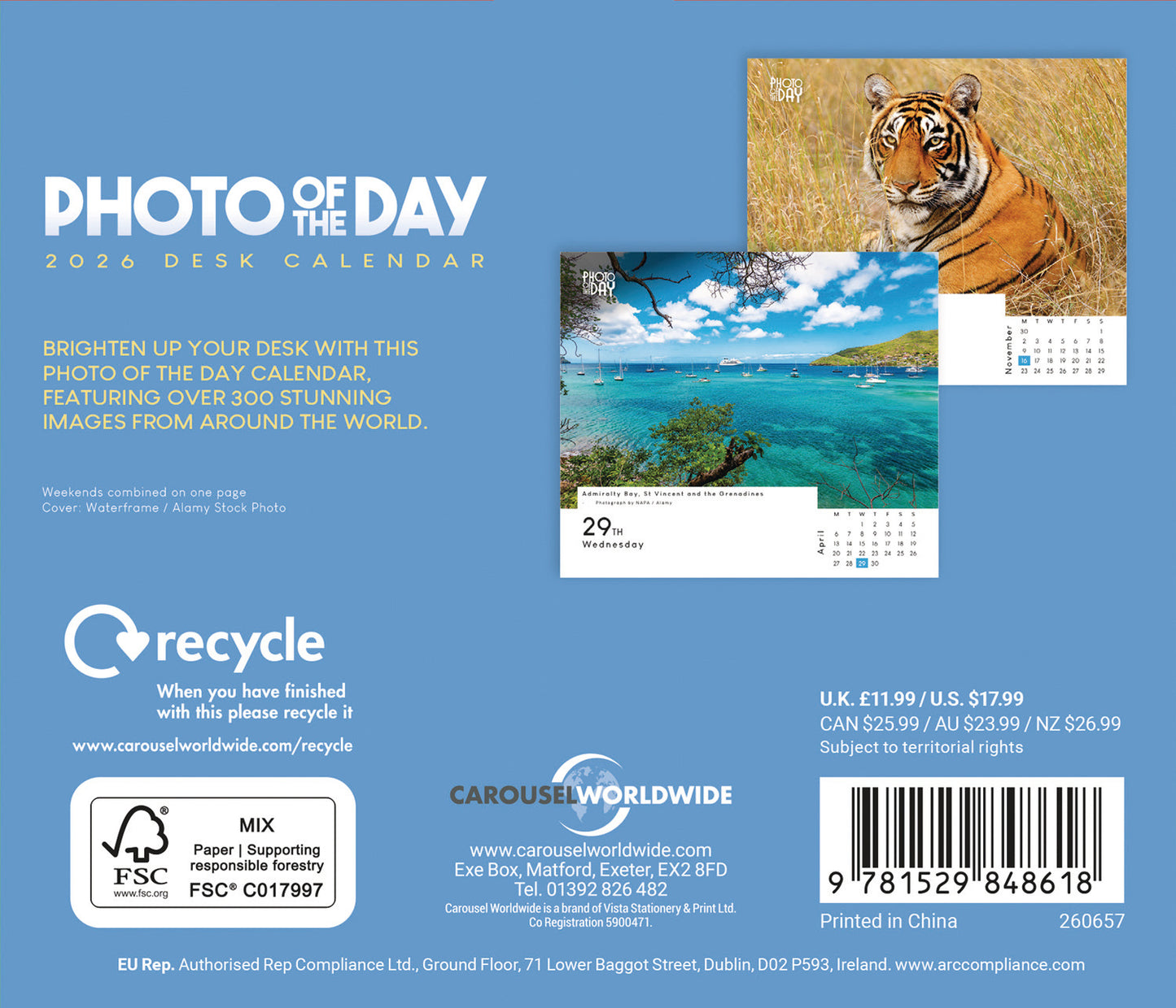 Photo of the Day Box Calendar 2026