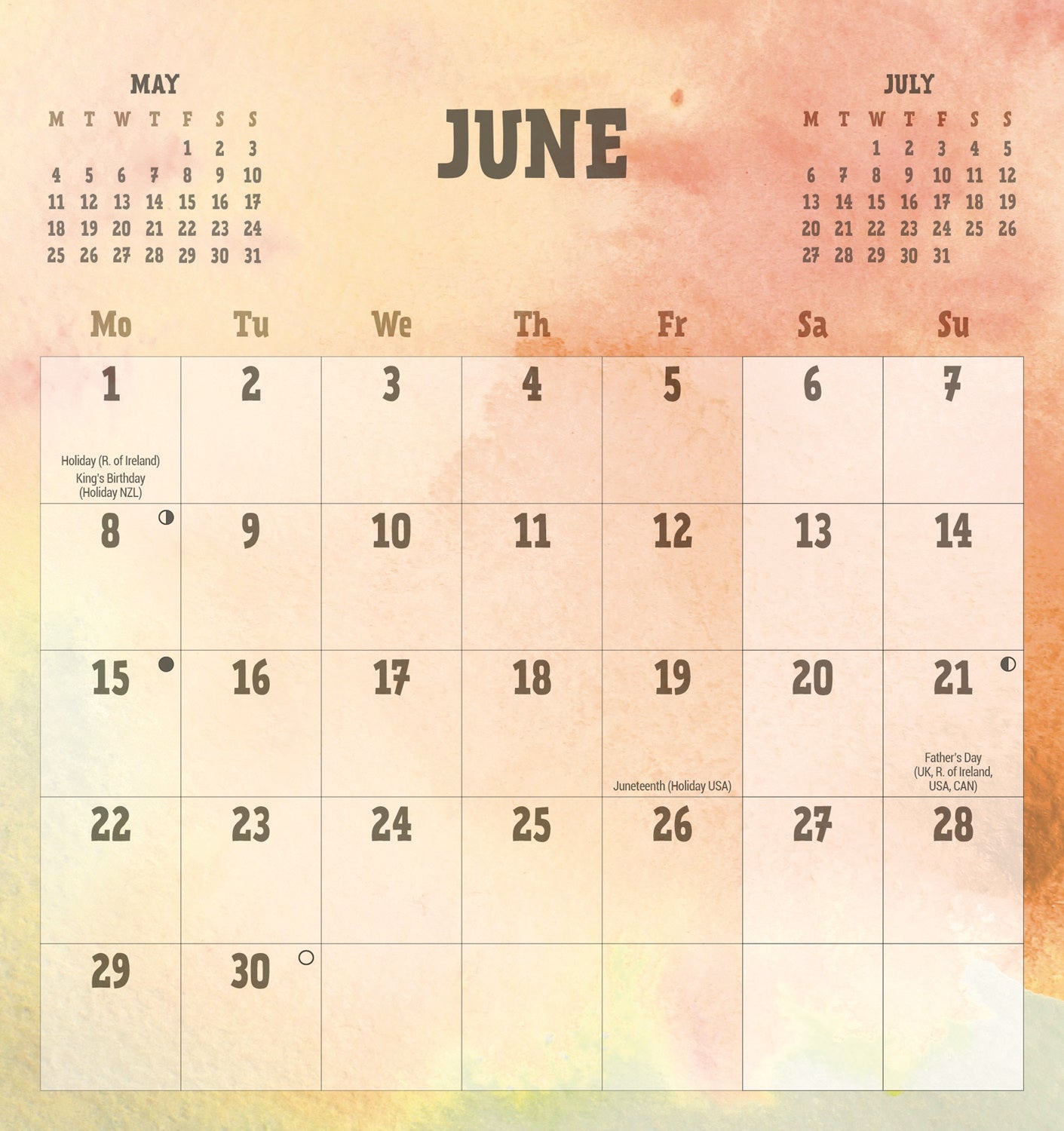 Be Organised and Be Awesome Easel Calendar 2026