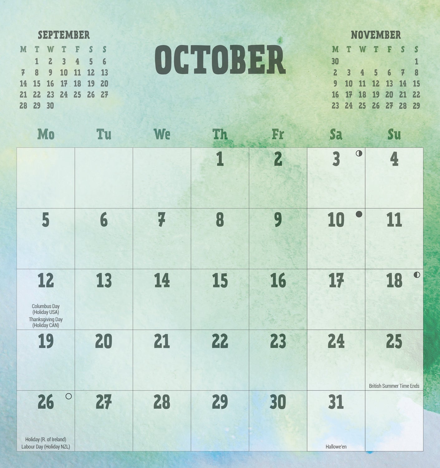 Be Organised and Be Awesome Easel Calendar 2026