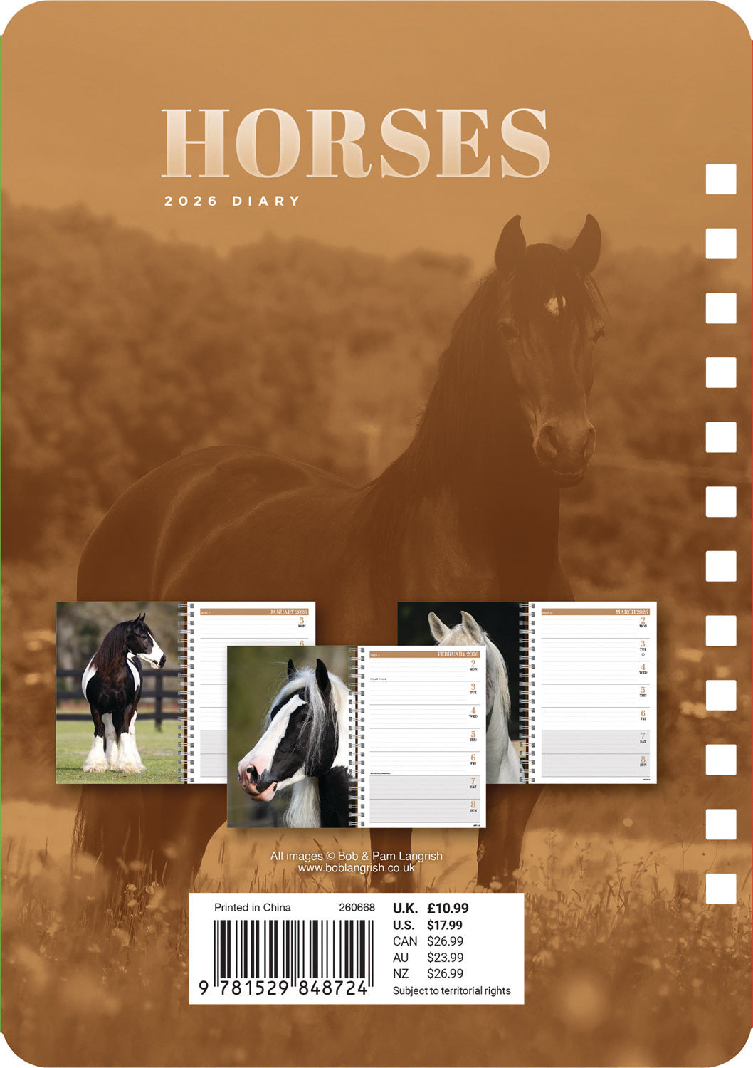 Horses A5 Wiro Diary 2026