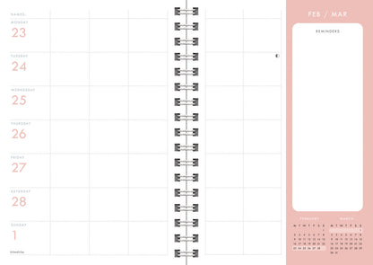 Organised Family (Geometric) Planner A5 Wiro Diary 2026