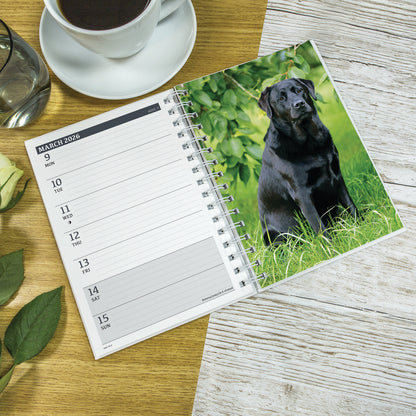 Labrador Retrievers Black A5 Wiro Diary 2026