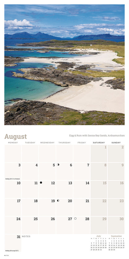 Scotland Mini Calendar 2026