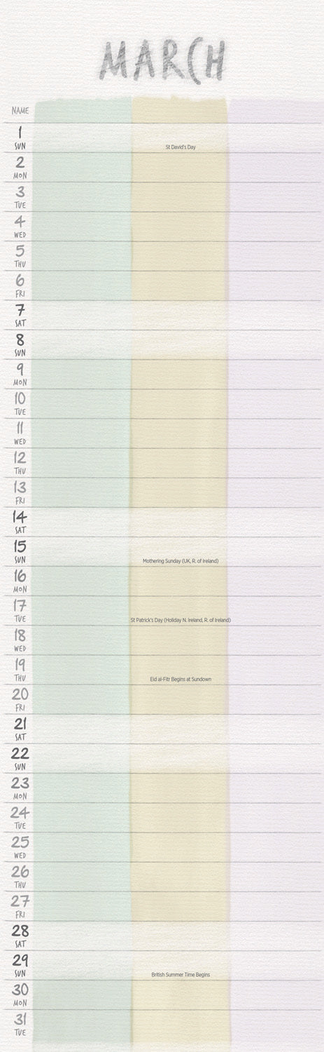 You, Me and Us Planner Slim Calendar 2026