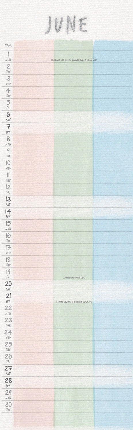 You, Me and Us Planner Slim Calendar 2026