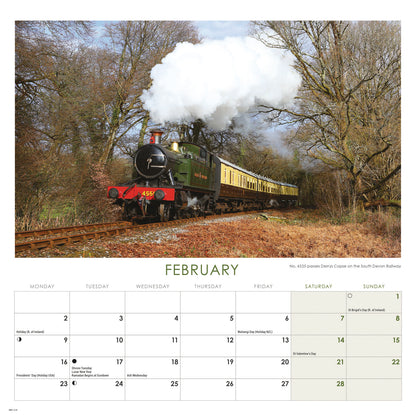 Country Railways Wiro Wall Calendar 2026
