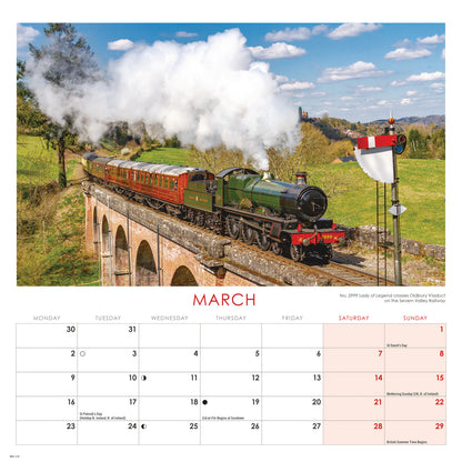 Country Railways Wiro Wall Calendar 2026