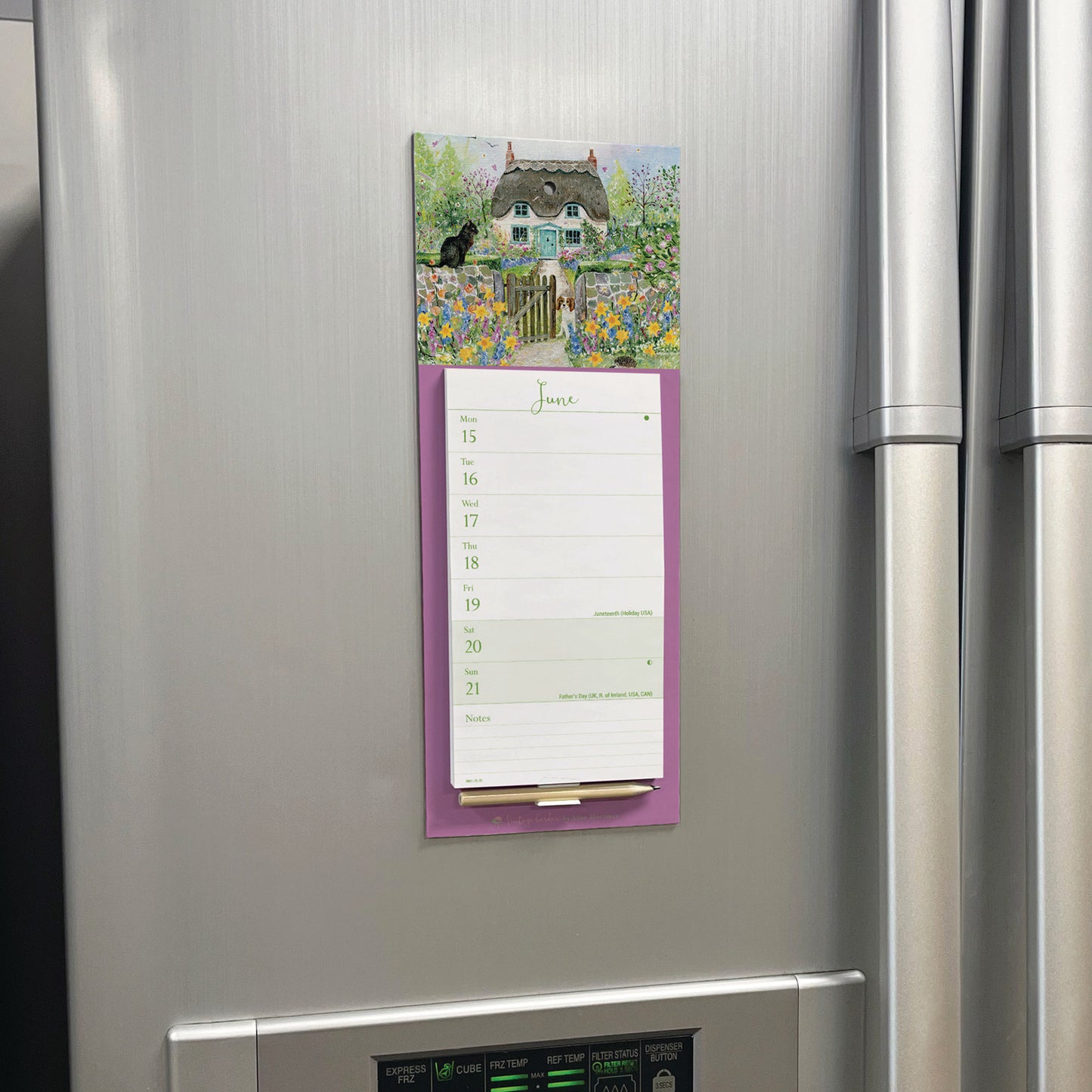 Vintage Garden WTV Magnetic Calendar 2026