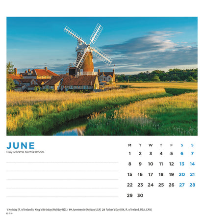 British Landscapes Easel Calendar 2026