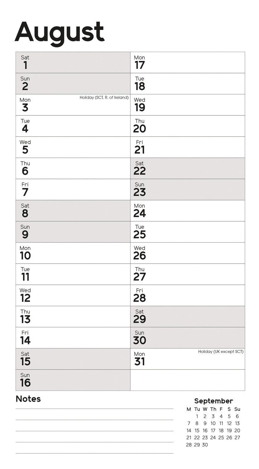 Essential MTV Stubby Slim (R&B) Calendar 2026