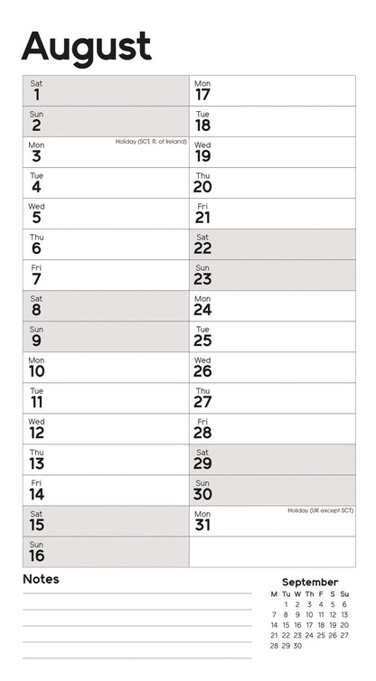 Essential MTV Stubby Slim (R&B) Calendar 2026