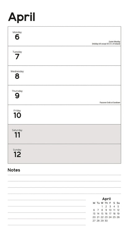 Essential WTV Stubby Slim (R&B) Calendar 2026