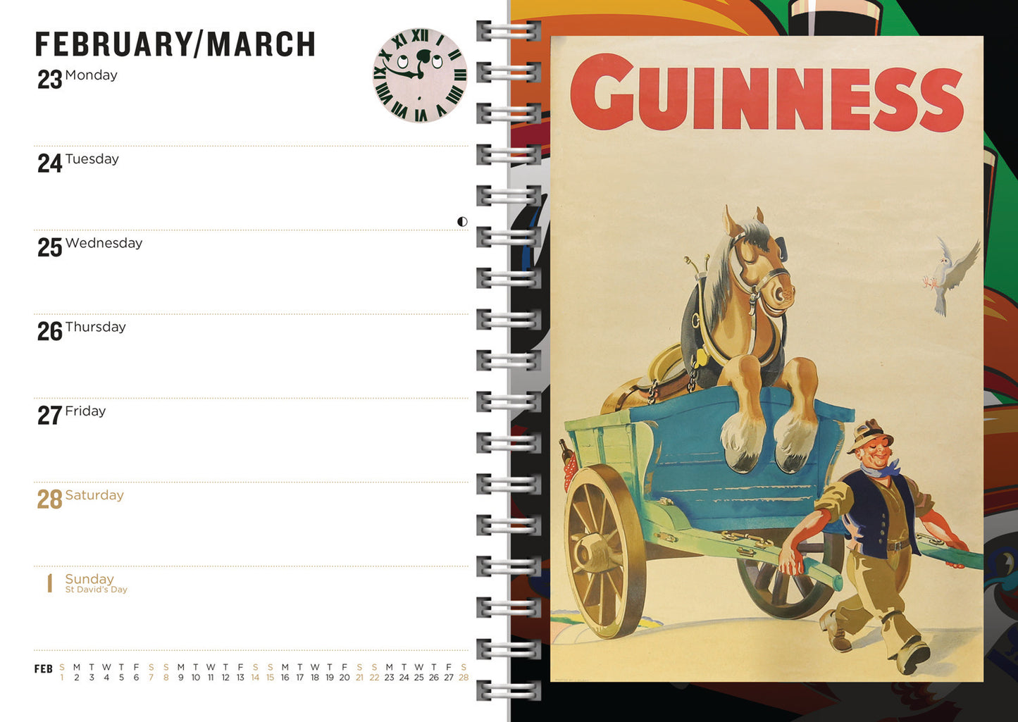 Guinness A5 Wiro Diary 2026