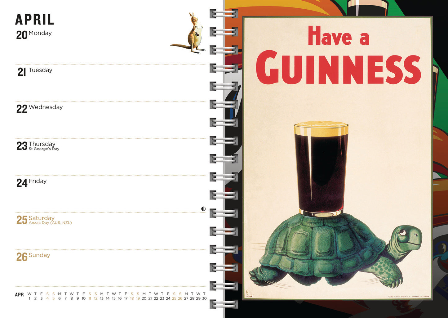 Guinness A5 Wiro Diary 2026