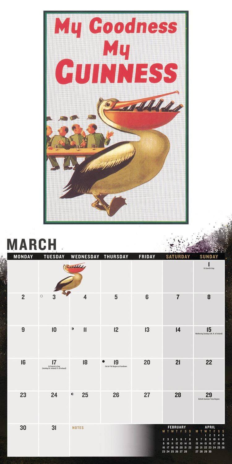 Guinness, Poster Art Wall Calendar 2026