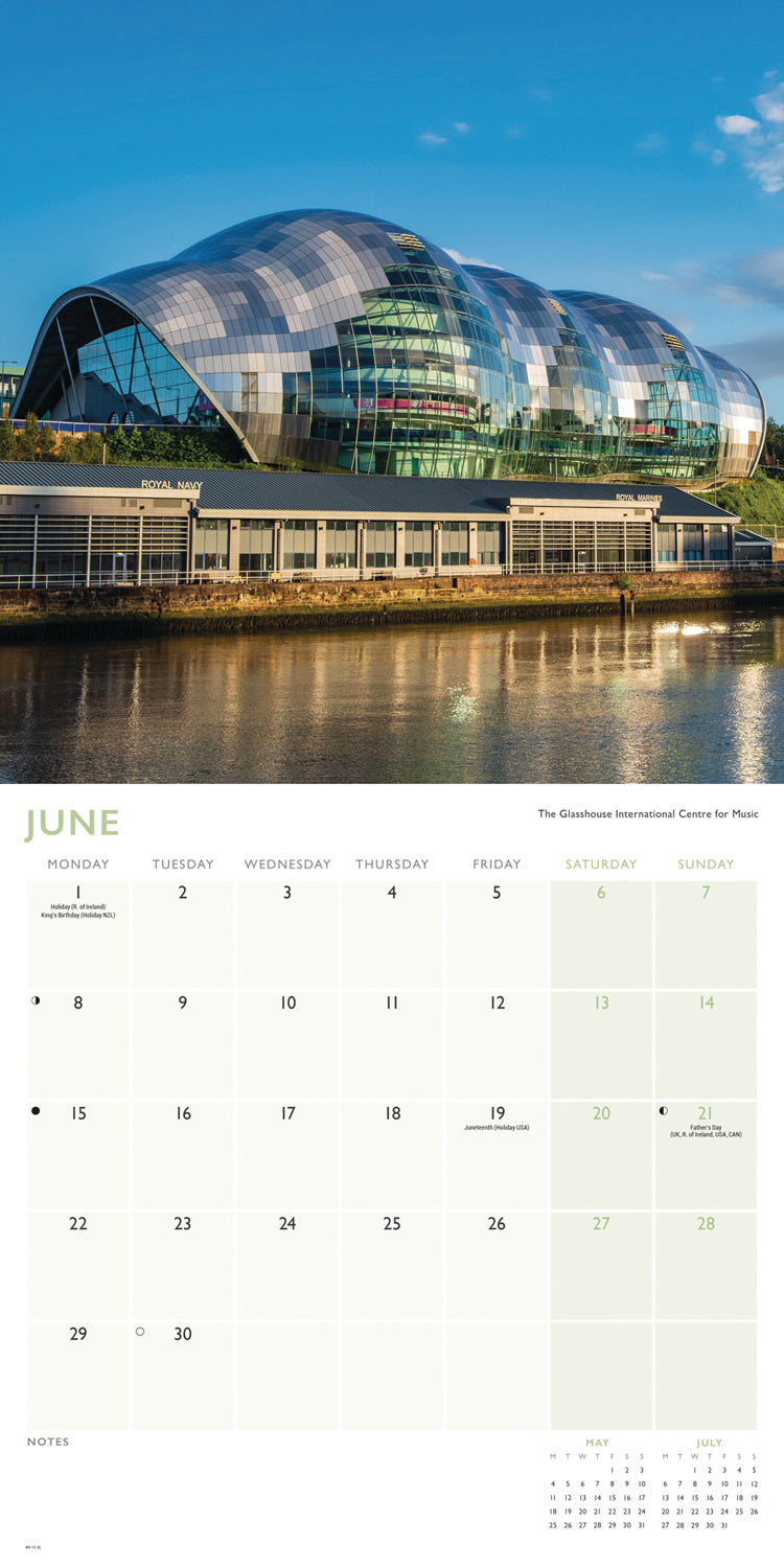 Newcastle Wall Calendar 2026