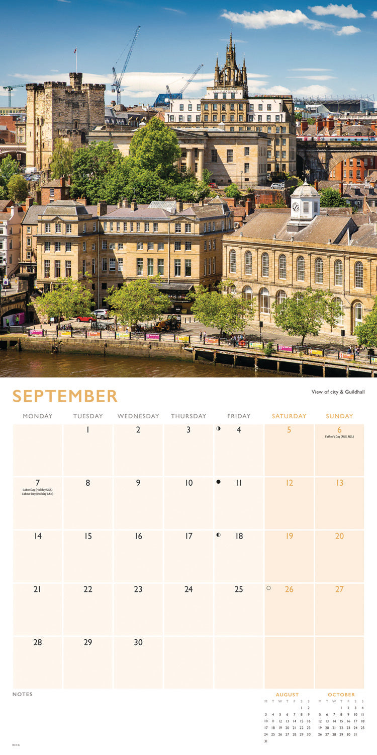 Newcastle Wall Calendar 2026