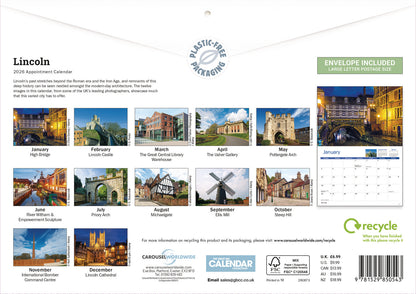 Lincoln A4 Calendar 2026