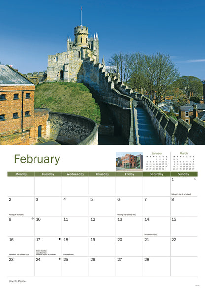 Lincoln A4 Calendar 2026