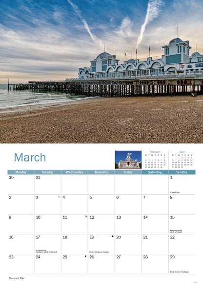 Portsmouth A4 Calendar 2026