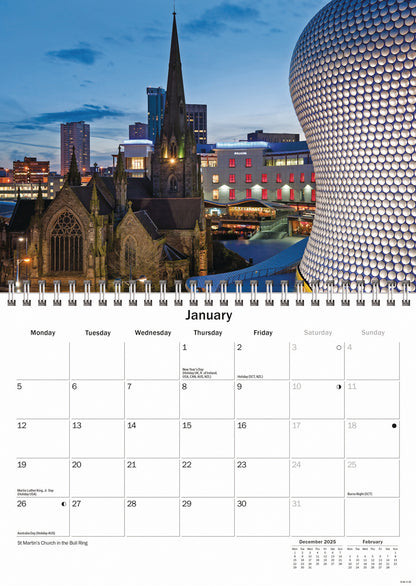 Birmingham A5 Calendar 2026