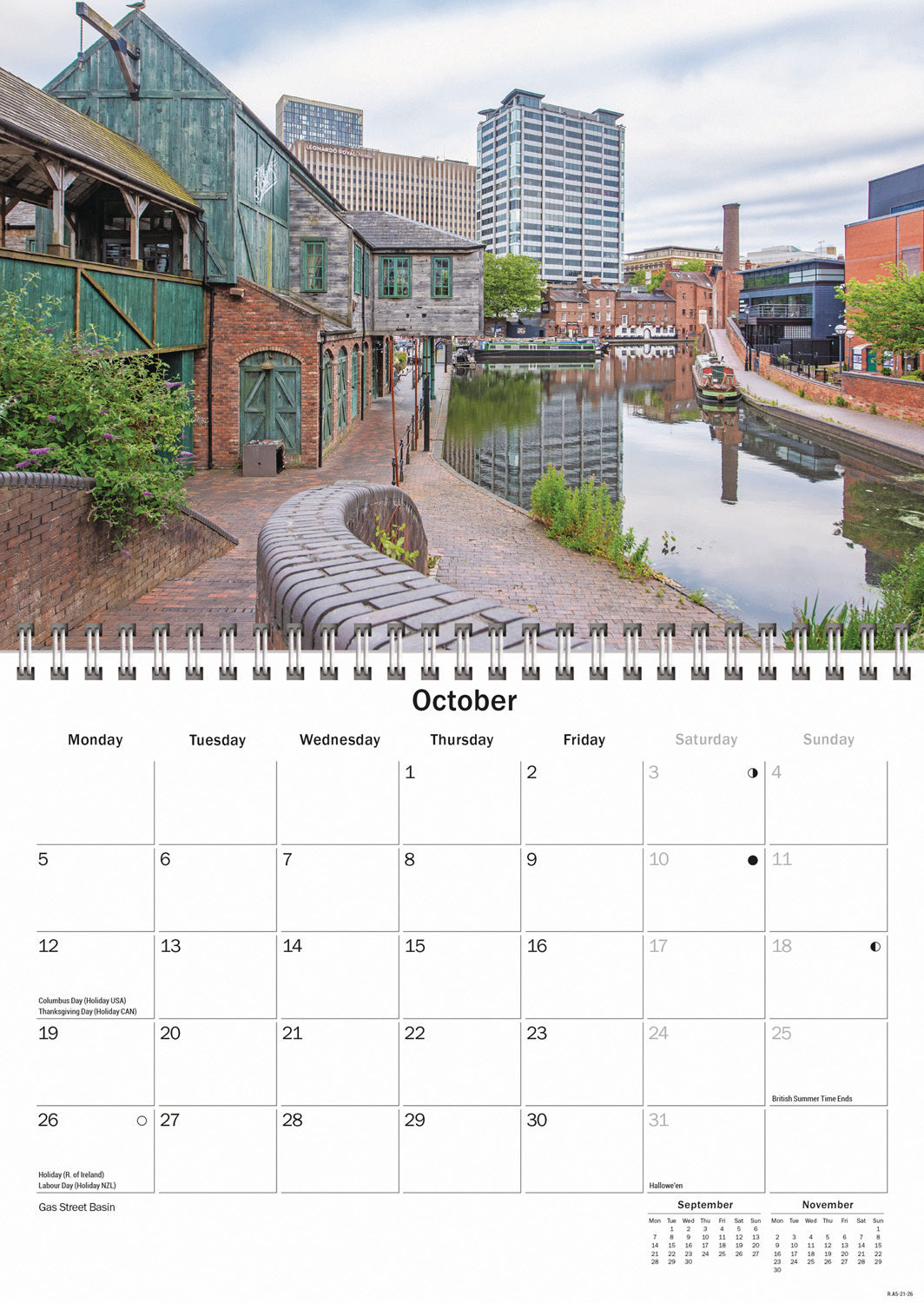 Birmingham A5 Calendar 2026