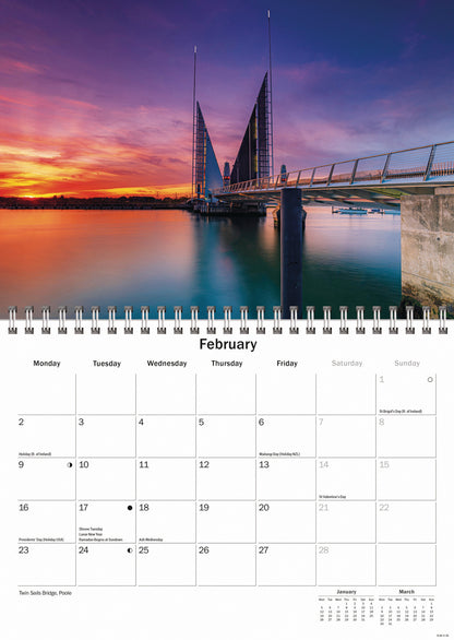 Bournemouth & Poole A5 Calendar 2026