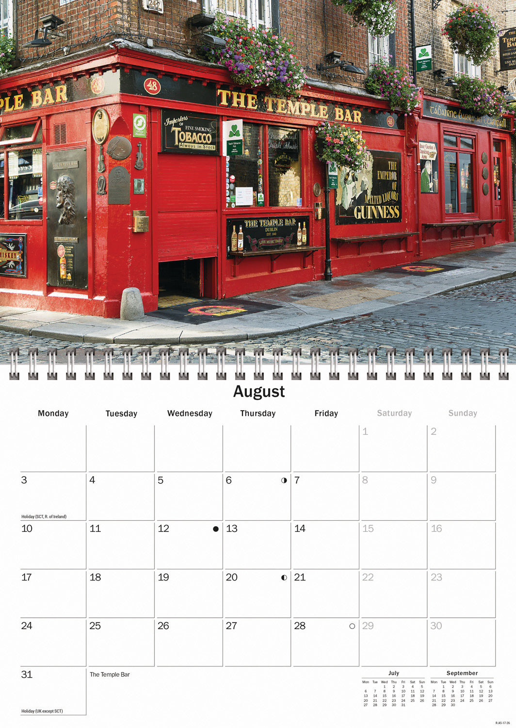 Ireland Eire A5 Calendar 2026
