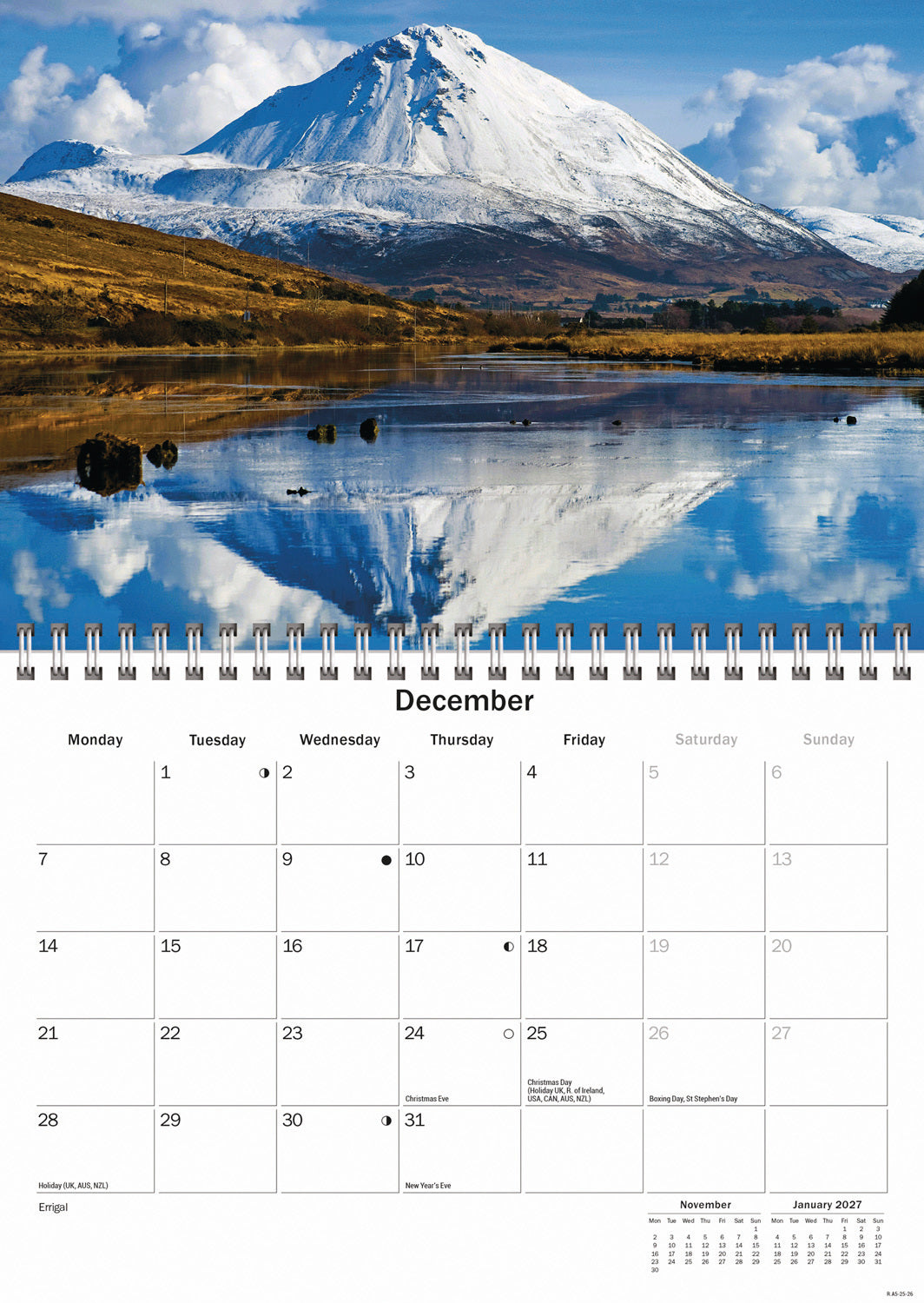 Ireland Eire A5 Calendar 2026