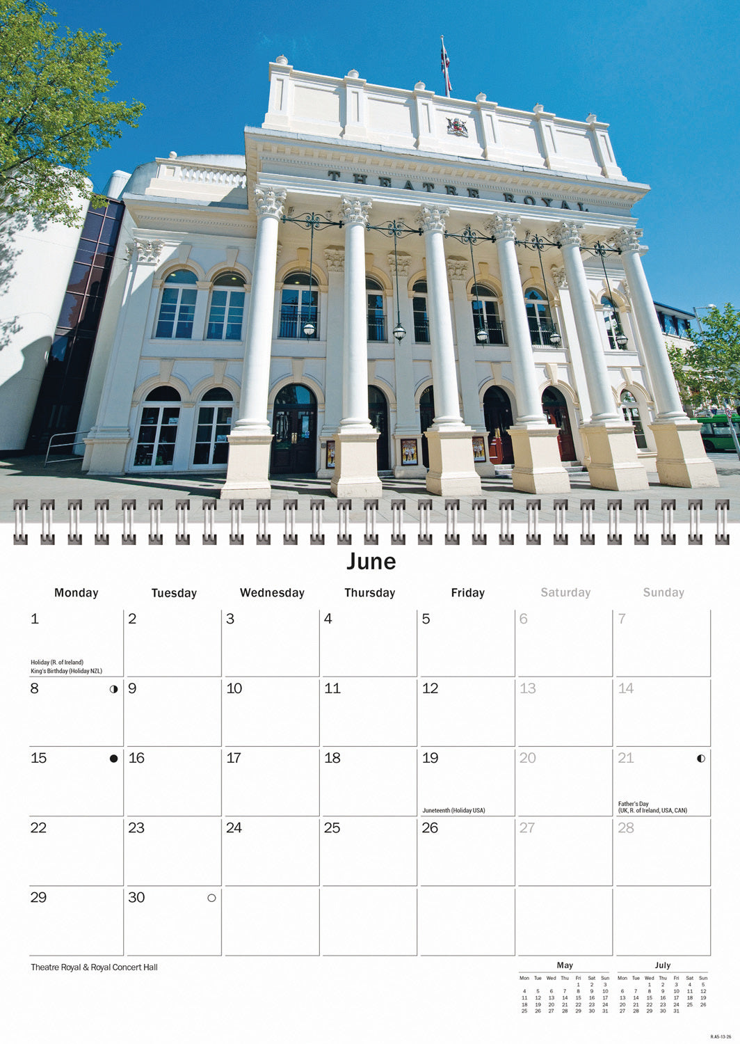 Nottingham A5 Calendar 2026