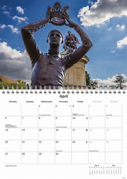 Shakespeare Country, Stratford-upon-avon A5 Calendar 2026