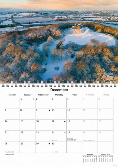 Staffordshire A5 Calendar 2026