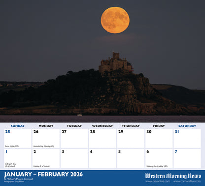 Westcountry Dlx Calendar 2026