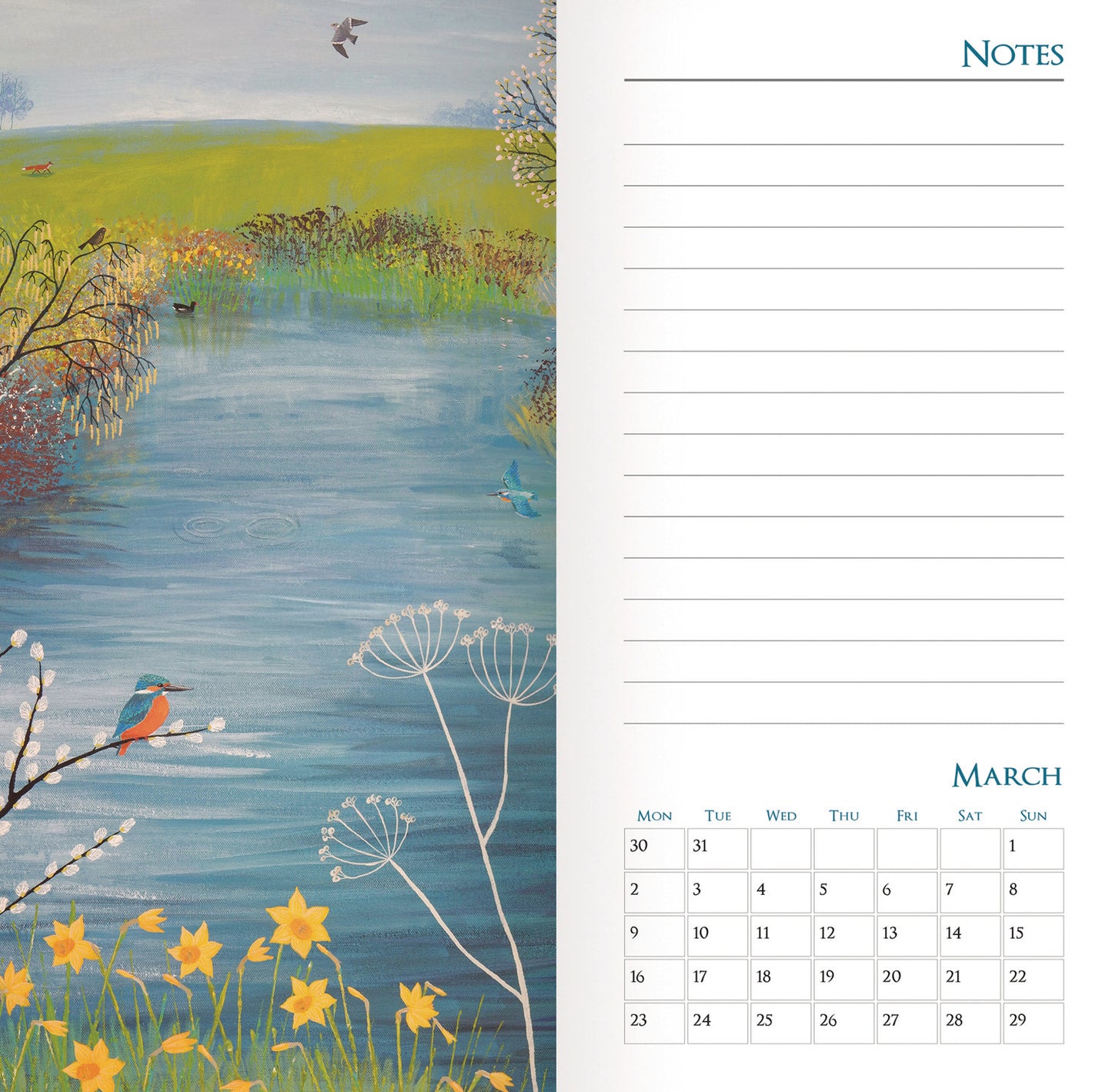 Country Days, Jo Grundy Slim Dlx Diary 2026