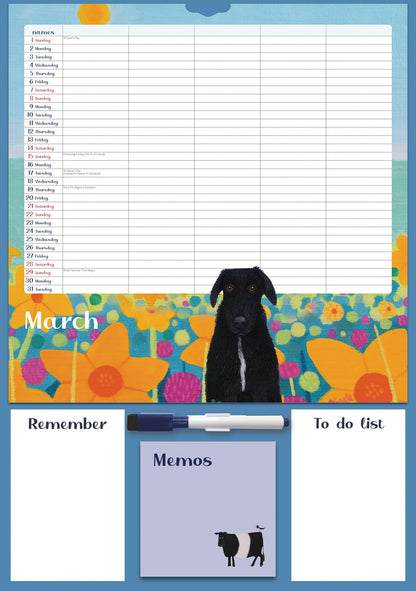 By The Sea, Family Organiser Planner A3 Calendar 2026