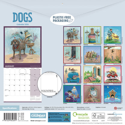 Dogs, Gary Patterson Wall Calendar 2026