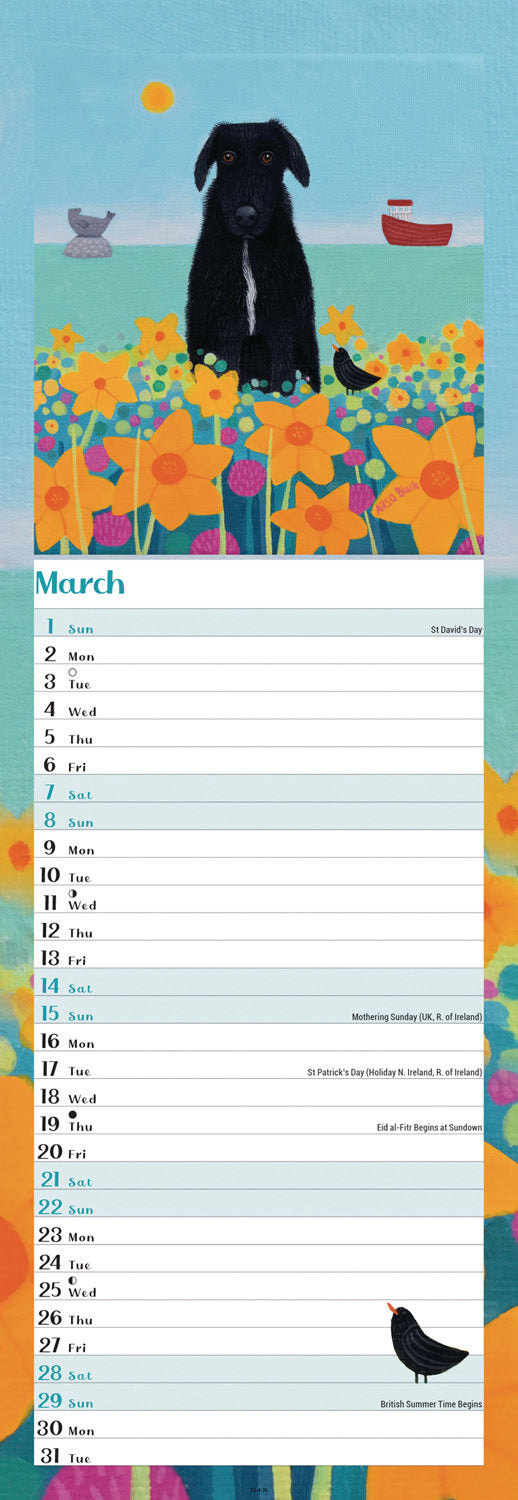 By The Sea Slim Calendar 2026