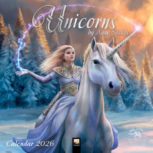 Anne Stokes Unicorns Wall Calendar 2026