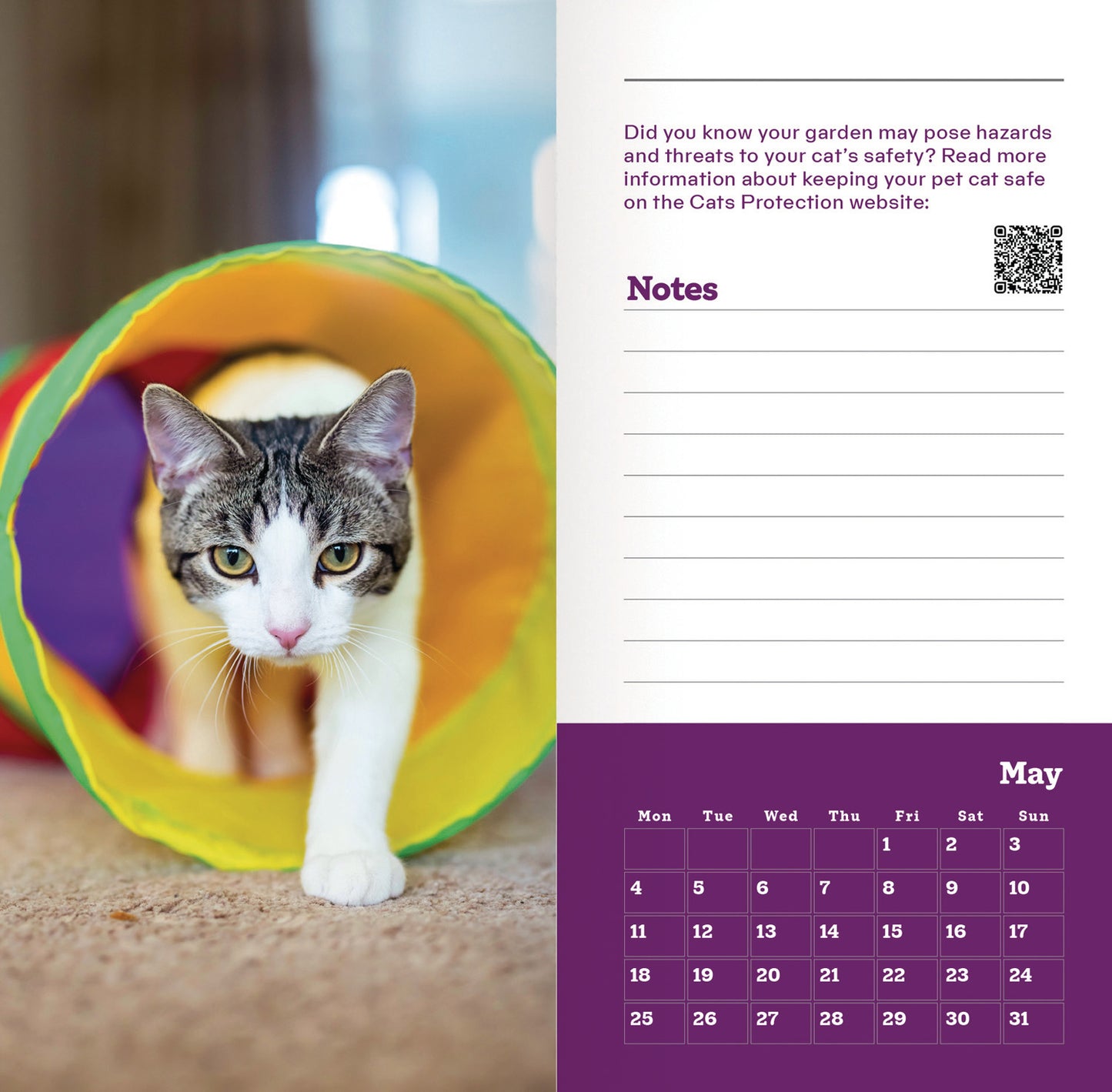 Cats Protection Slim Dlx Diary 2026