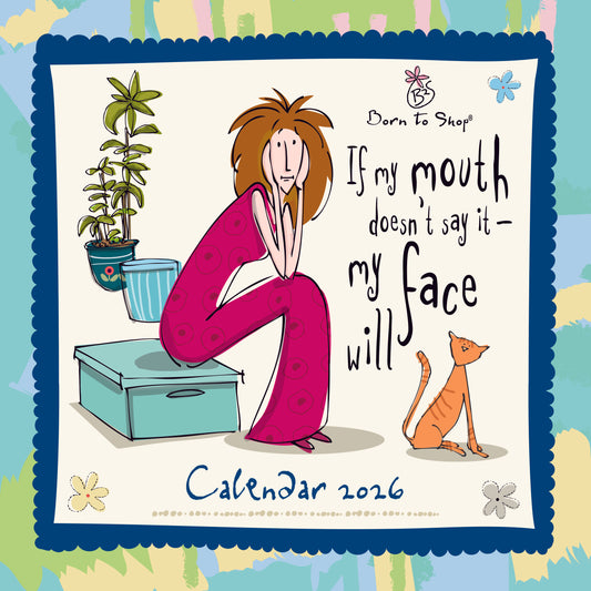 Born to Shop Wall Calendar 2026