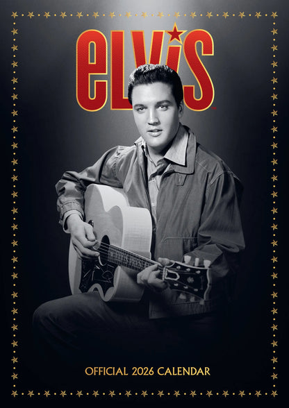 Elvis Presley A3 Calendar 2026