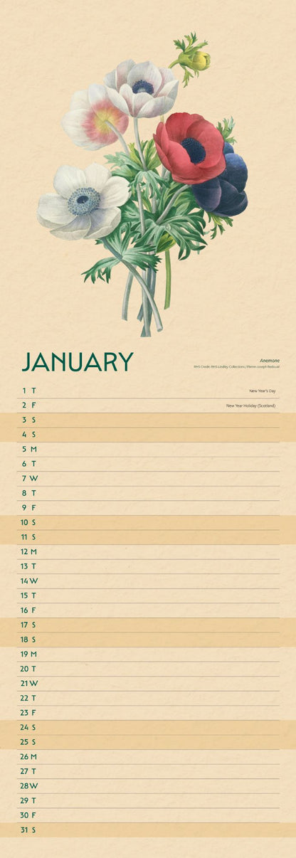 RHS Slim Calendar 2026