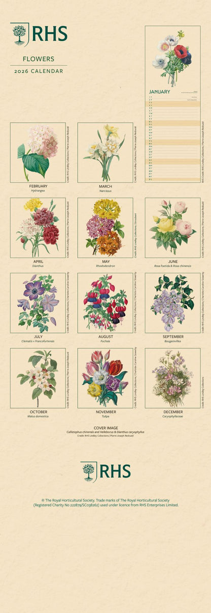 RHS Slim Calendar 2026