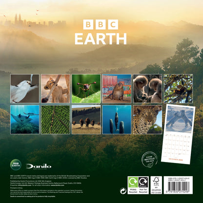 BBC Earth Wall Calendar 2026