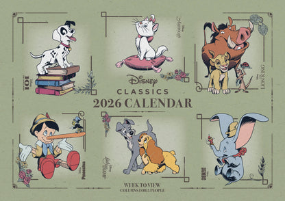 Disney Heritage WTV Planner A4 Calendar 2026